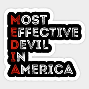 Most Effective Devil In America Sticker